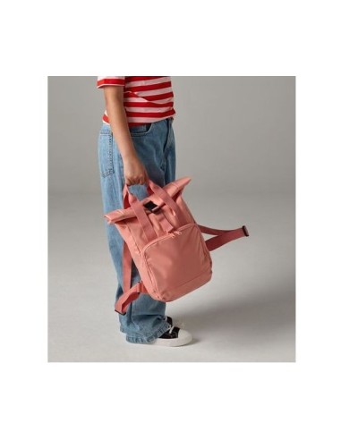 B-BG118S-Recycled Mini Twin Handle Roll-Top Backpack